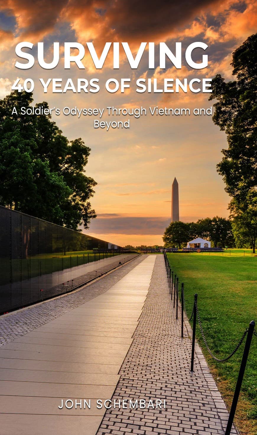 Cover of "Surviving 40 Years of Silence: A Soldier's Odyssey Through Vietnam and Beyond" by John Schembari